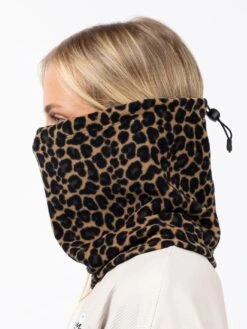 Adjustable Fleece Leopard Neckwarmer(Eivy Adjustable Fleece Leopard Neckwarmer Women Wt25) -ThinkEmpire Shop Adjustable Fleece Neckwarmer Leo3