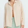 Lil Long Sleeve Buttondown Shirt(Volcom Lil Long Sleeve Buttondown Shirt Women Sp25)