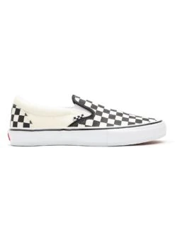 Skate Slip-On Checkerboard Black/Off White Shoes(Vans Skate Slip On Shoes Auh Co)
