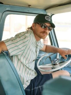 CRU Stripe Short Sleeves Buttondown Shirt(Brixton Cru Stripe Short Sleeves Buttondown Shirt Sp25) -ThinkEmpire Shop BRIXTON SP25 CATALOG LIFESTYLE M