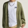 Bayview Acid Wash Cardigan Sweater(Vans Bayview Acid Wash Cardigan Sweater Fa25)