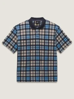 Bellmoor Plaid Polo(Vans Bellmoor Plaid Polo Su25) -ThinkEmpire Shop Bellmoor Plaid Polo Shirt