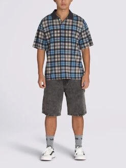 Bellmoor Plaid Polo(Vans Bellmoor Plaid Polo Su25) -ThinkEmpire Shop Bellmoor Plaid Polo Shirt3
