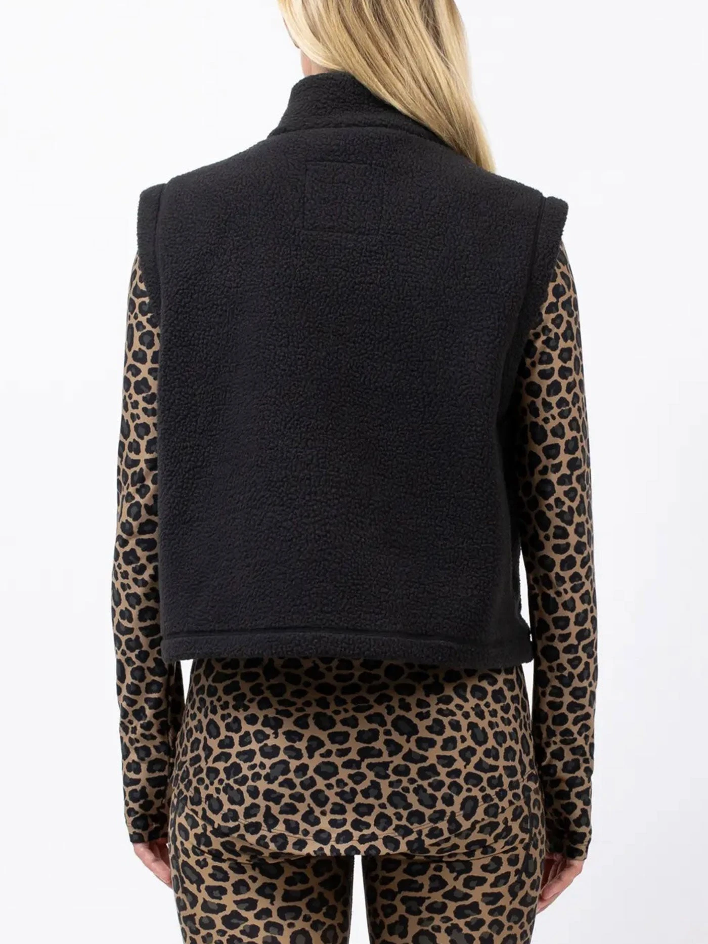 Boxy Sherpa Black Vest(Eivy0boxy Sherpa Black Vest Women Wt25) 5 Boxy Sherpa Black Vest(Eivy0boxy Sherpa Black Vest Women Wt25) - Image 5