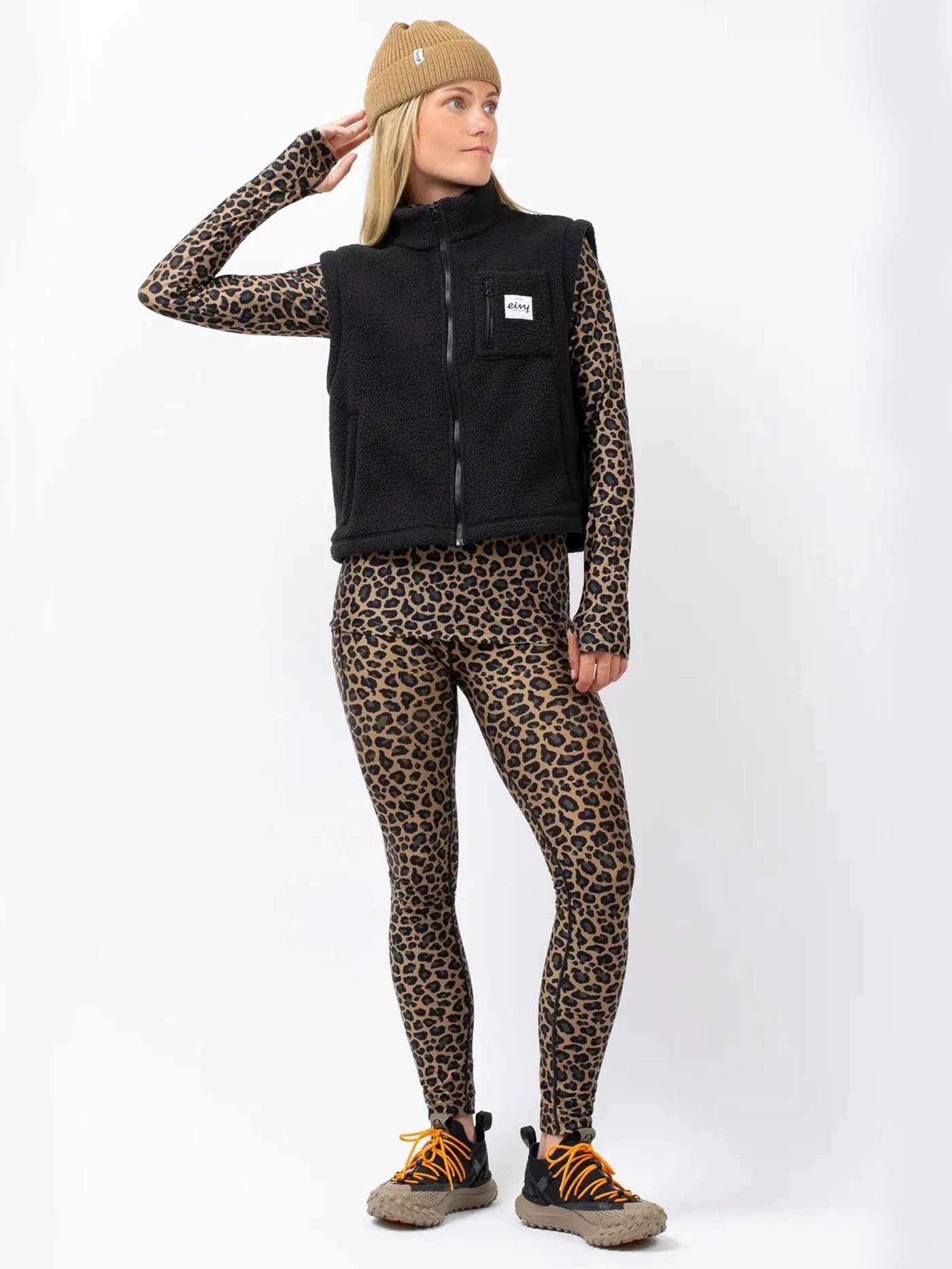 Boxy Sherpa Black Vest(Eivy0boxy Sherpa Black Vest Women Wt25) 8 Boxy Sherpa Black Vest(Eivy0boxy Sherpa Black Vest Women Wt25) - Image 8