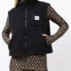 Boxy Sherpa Black Vest(Eivy0boxy Sherpa Black Vest Women Wt25)