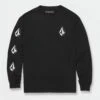 Iconic Stone Long Sleeve T-Shirt (Boys 7-14)(Volcom Iconic Stone Long Sleeve T Shirt Boys 7 14 Co)