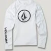 Lido Solid Long Sleeve Raglan Rashguard (Boys 7-14)(Volcom Lido Solid Long Sleeve Raglan Rashguard Boys 7 14 Co)
