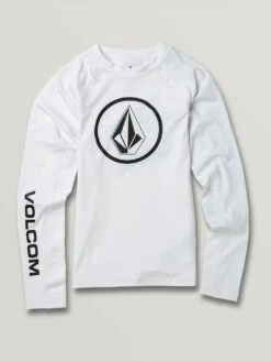 Lido Solid Long Sleeve Raglan Rashguard (Boys 7-14)(Volcom Lido Solid Long Sleeve Raglan Rashguard Boys 7 14 Co)