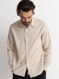 Classic Linen Long Sleeve Buttondown Shirt(Rhythm Clasic Linen Long Sleeve Buttondown Shirt Sp25)