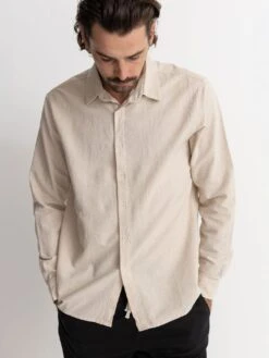 Classic Linen Long Sleeve Buttondown Shirt(Rhythm Classic Linen Long Sleeve Buttondown Shirt Su25)