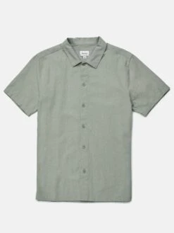 Classic Linen Short Sleeve Buttondown Shirt(Rhythm Classic Linen Short Sleeve Buttondown Shirt Su25) -ThinkEmpire Shop CL24M WT05 SFM CLASSIC LINEN SS5