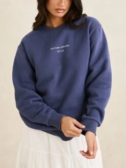 Rhythm Classic Brand Crewneck Sweatshirt(Rhyhtm Classic Brand Crewneck Sweatshirt Women Fa25)