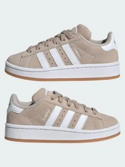 Campus 00s Wonder Beige/White/Gum Shoes (Kids)(Adidas Campus 00s Wonder Beige White Gum2 Shoes Kids Sp25) -ThinkEmpire Shop Campus 00s Elastic Laces Shoes K6