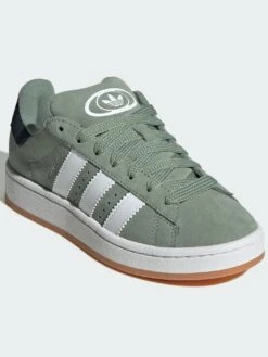 Campus 00S Silver Green/White/Gum Shoes (Kids)(Adidas Campus 00s Silver Green White Gum Shoes Kids Sp25) -ThinkEmpire Shop Campus 00s Shoes Green JI0283 04