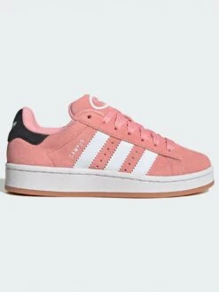 Campus 00s Semi Pink Spark/White/Gum2 Shoes (Kids)(Adidas Campus 00s Semi Pink Spark White Gum2 Shoes Kids Sp25)