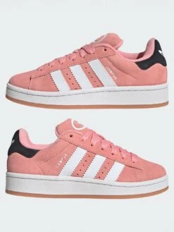 Campus 00s Semi Pink Spark/White/Gum2 Shoes (Kids)(Adidas Campus 00s Semi Pink Spark White Gum2 Shoes Kids Sp25) -ThinkEmpire Shop Campus 00s Shoes Pink JI0284 09