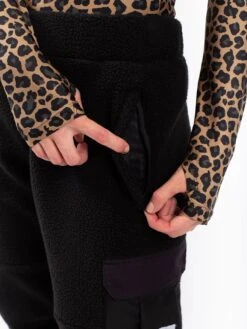 Cargo Sherpa Black Pants(Eivy Cargo Sherpa Black Pants Women Wt25) -ThinkEmpire Shop Cargo Sherpa Pants Black2