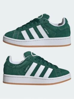 Campus 00S Dark Green/White/Off White Shoes (Kids)(Adidas Campus 00s Dark Green White Off White Shoes Kids Sp25) -ThinkEmpire Shop Chaussure Campus 00s vert IH74926