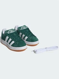 Campus 00S Dark Green/White/Off White Shoes (Kids)(Adidas Campus 00s Dark Green White Off White Shoes Kids Sp25) -ThinkEmpire Shop Chaussure Campus 00s vert IH74927