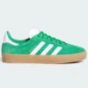 Gazelle ADV Green/White/Gold Met Shoes(Adidas Gazelle Adv Green White Gold Met Shoes Sp25)