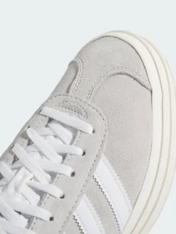 Gazelle Bold Grey Two/White/Core White Shoes(Adidas Gazelle Bold Grey Two White Core White Shoes Sp25) -ThinkEmpire Shop Chaussure Gazelle Bold gris HQ68 1