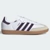 Samba OG Cloud White/Aluminia/Plum Shoes(Adidas Samba Og Cloud White Aluminia Plus Shoes Women Fa25)