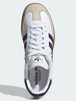 Samba OG Cloud White/Aluminia/Plum Shoes(Adidas Samba Og Cloud White Aluminia Plus Shoes Women Fa25) -ThinkEmpire Shop Chaussure Samba OG blanc JS13921