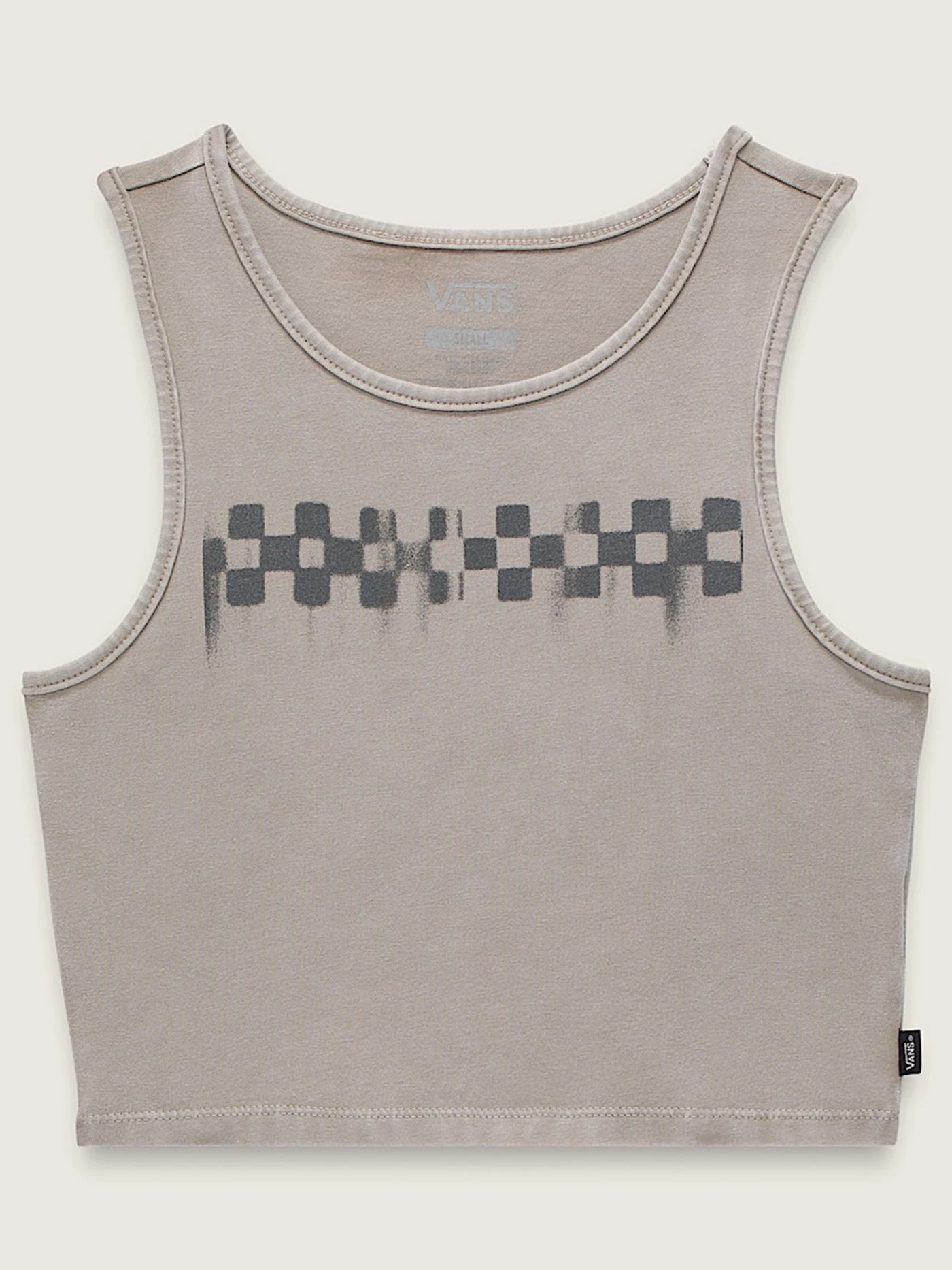Check Wash Fitted Crop Tank Top(Vans Check Wash Fitted Crop Tank Top Sp25) 2 Check Wash Fitted Crop Tank Top(Vans Check Wash Fitted Crop Tank Top Sp25) - Image 2