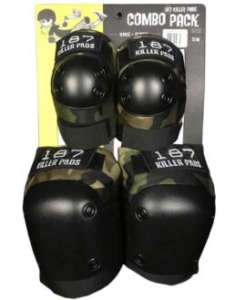Combo Knees/Elbows Pads Pack(187 Killer Combo Knees Elbows Pad Pack Co)