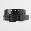 Two Spike Leather Belt(Volcom Two Spike Leather Belt Sp25)