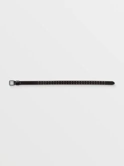 Two Spike Leather Belt(Volcom Two Spike Leather Belt Sp25) -ThinkEmpire Shop D5942401 BRN FL B