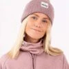 Easter Rib Wool Faded Woodrose Beanie(Eivy Easter Rib Wool Faded Woodrose Beanie Women Wt25)