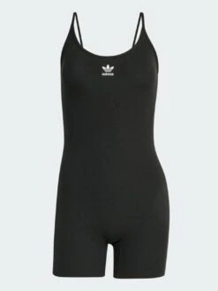 Trefoil Essential Onesie Black Bodysuit(Adidas Trefoil Essential Onesie Black Bodysuit Women Sp25) -ThinkEmpire Shop Essentials Rib Bodysuit Black JC3