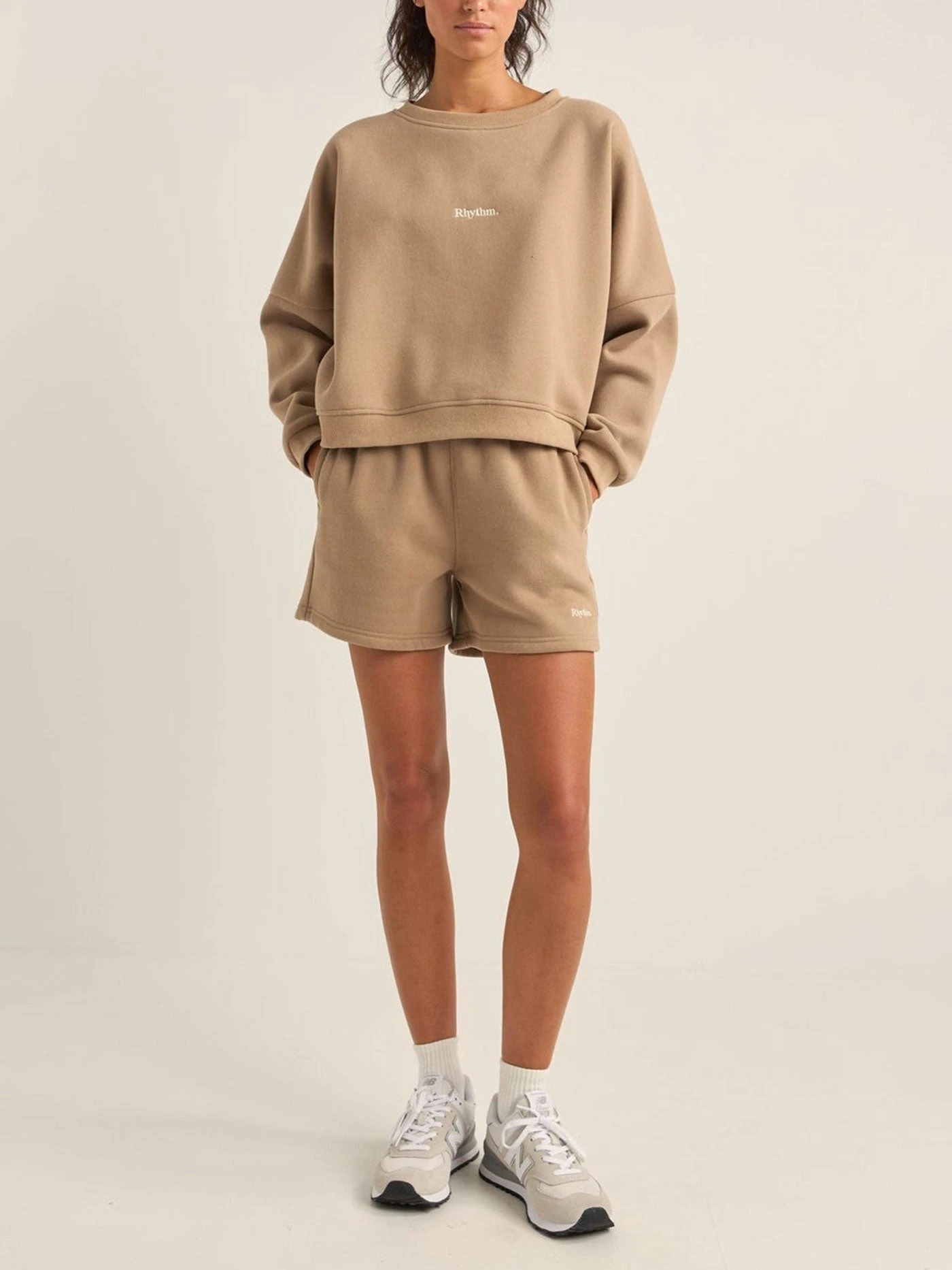 Logo Crewneck Sweatshirt(Rhythm Logo Crewneck Sweatshirt Women Su25) 3 Logo Crewneck Sweatshirt(Rhythm Logo Crewneck Sweatshirt Women Su25) - Image 3