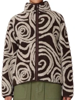 Swirls Jacquard Jacket(Obey Swirls Jacquard Jacket Fa25)