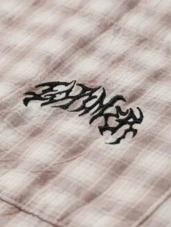 Manners Check Short Sleeve Buttondown Shirt(Former Manners Check Short Sleeve Buttondown Shirt Sp25) -ThinkEmpire Shop FORMER Q1.25 Fsh 25102 MannersCh 8