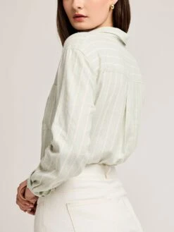 Dominique Long Sleeve Buttondown Shirt(Gentle Fawn Dominique Long Sleeve Buttondown Shirt Women Sp25) -ThinkEmpire Shop GF2501 2858 CACTUS STRIPE 3 17a0