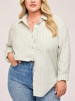 Dominique Long Sleeve Buttondown Shirt(Gentle Fawn Dominique Long Sleeve Buttondown Shirt Women Sp25)