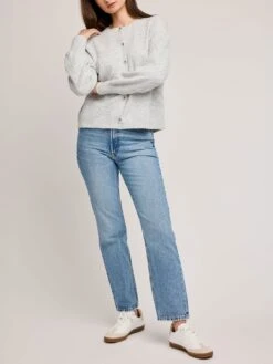 Leonie Cardigan(Gentle Fawn Leonie Cardigan Women Sp25) -ThinkEmpire Shop GF2501 3089 HEATHER GREY 1 0751a