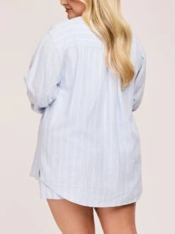 Portia Long Sleeve Buttondown Shirt(Gentle Fawn Portia Long Sleeve Buttondown Shirt Women Sp25) -ThinkEmpire Shop GF2503 2823 SKY STRIPE 2 e613b84