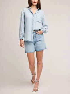 Ozzy Long Sleeve Buttondown Shirt(Gentle Fawn Ozzy Long Sleeve Buttondown Shirt Women Sp25) -ThinkEmpire Shop GF2504 2821 LIGHT BLUE 1 a4b3b80