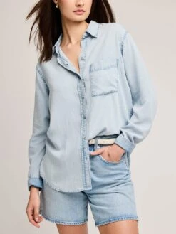 Ozzy Long Sleeve Buttondown Shirt(Gentle Fawn Ozzy Long Sleeve Buttondown Shirt Women Sp25)