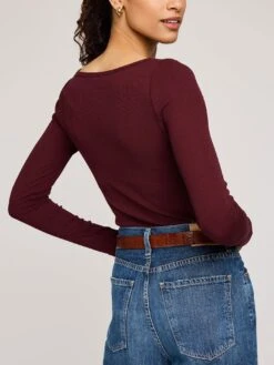 Ingrid Long Sleeve T-Shirt(Gentle Fawn Ingrid Long Sleeve T Shirt Women Fa25) -ThinkEmpire Shop GF2507 1142 MERLOT 4 3ac6e8a3 0bf8 42fe 89fc f4d2a3595dbe