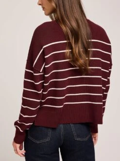 Echo Sweater(Gentle Fawn Echo Sweater Women Fa25) -ThinkEmpire Shop GF2507 3093 MERLOT STRIPE 4 bbc5