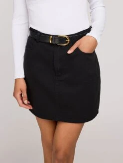 Thea Skirt(Gentle Fawn Thea Skirt Women Fa25) -ThinkEmpire Shop GF2507 6158 WASHED BLACK 2 c3185b45 5414 4620 926d 75b7df9df298