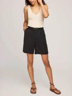 Riley Shorts(Gentle Fawn Riley Shorts Women Fa25) -ThinkEmpire Shop GF2507 7373 WASHED BLACK 1 b0256