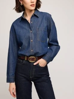 Whitney Long Sleeves Buttondown Shirt(Gentle Fawn Whitney Long Sleeves Buttondown Shirt Fa25)