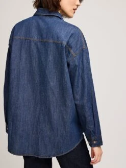 Whitney Long Sleeves Buttondown Shirt(Gentle Fawn Whitney Long Sleeves Buttondown Shirt Fa25) -ThinkEmpire Shop GF2508 2894 DARK WASH 4 0fad477e d272 44e1 860a 4d75fa7a3714