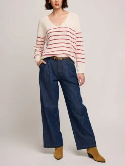 Tucker Sweater(Gentle Fawn Tucker Sweater Women Fa25) -ThinkEmpire Shop GF2508 3672 RED STRIPE 1 21e9be29 878d 4bcb a8cf 138924da8787